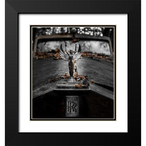 ... Rr Black Modern Wood Framed Art Print with Double Matting by Vollrath, Jorg