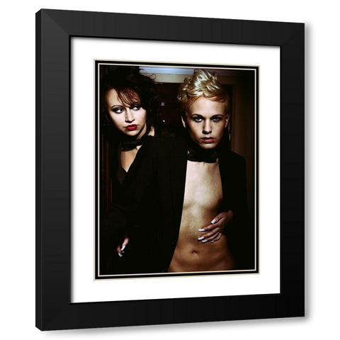 Love Is A Losing Game Black Modern Wood Framed Art Print with Double Matting by lotzin -, mario