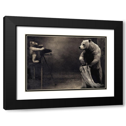 Hold That Black Modern Wood Framed Art Print with Double Matting by Hummel, Jeffrey