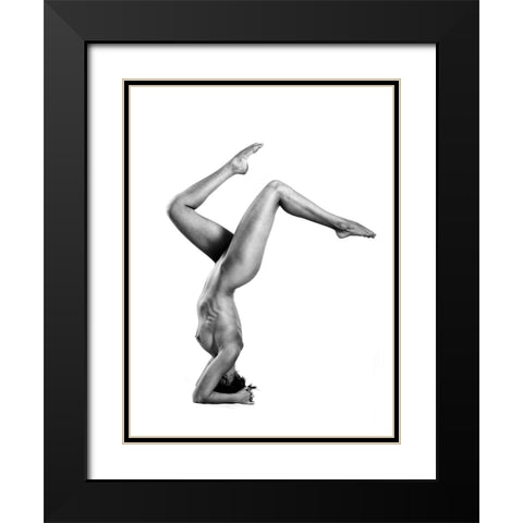 Acrobatic Nude 4 Black Modern Wood Framed Art Print with Double Matting by Oryx, Gene