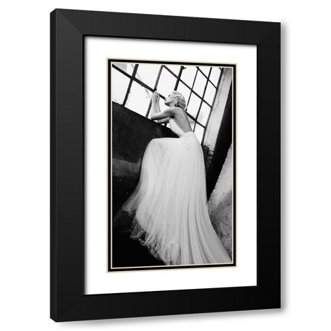 At The Window Black Modern Wood Framed Art Print with Double Matting by Peter Muller Photography