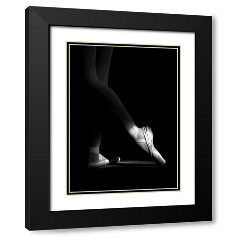 N/T Black Modern Wood Framed Art Print with Double Matting by Medeiros, Paulo