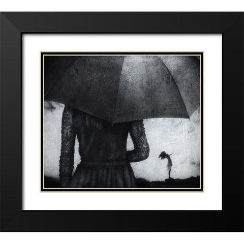 Crashing Black Modern Wood Framed Art Print with Double Matting by Sulistiawan, Hari