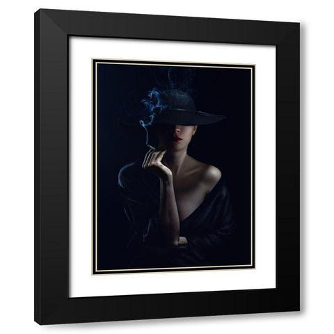 Untitled Black Modern Wood Framed Art Print with Double Matting by Spoyalov, Sergey