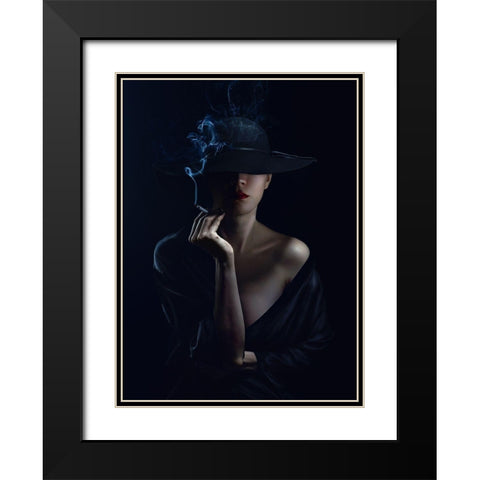 Untitled Black Modern Wood Framed Art Print with Double Matting by Spoyalov, Sergey