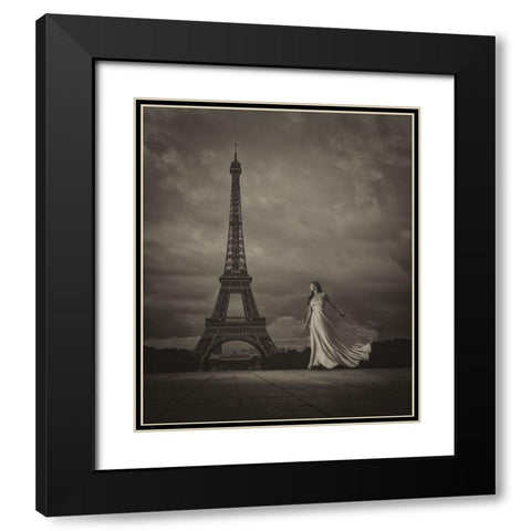 Vive La Libertac Black Modern Wood Framed Art Print with Double Matting by Netton, Chris