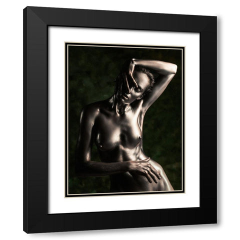 Bronze Black Modern Wood Framed Art Print with Double Matting by Valevicius, Aurimas