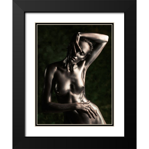 Bronze Black Modern Wood Framed Art Print with Double Matting by Valevicius, Aurimas