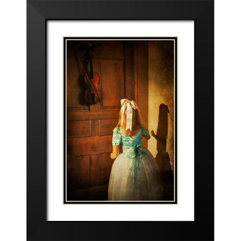 The Violn Black Modern Wood Framed Art Print with Double Matting by Wentworth, Harry