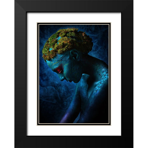 Symbiosis III Black Modern Wood Framed Art Print with Double Matting by Kovalev, Ivan
