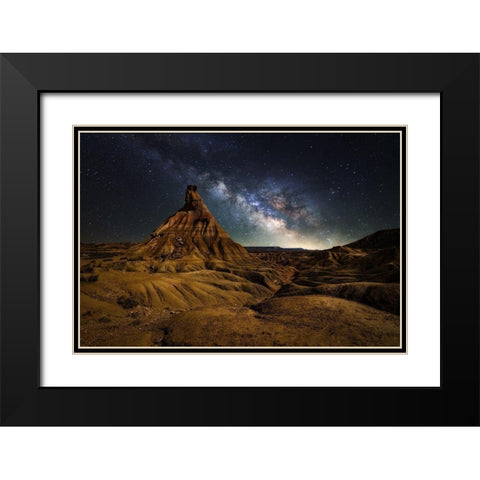 Visiting Mars Black Modern Wood Framed Art Print with Double Matting by Ionut Dascalu, Andrei
