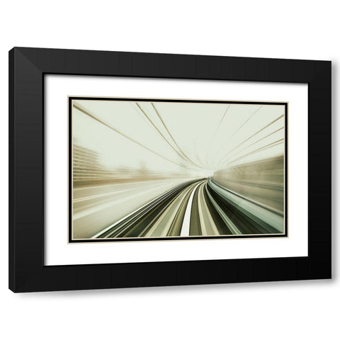 Untitled Black Modern Wood Framed Art Print with Double Matting by Eichelberg, Amnon
