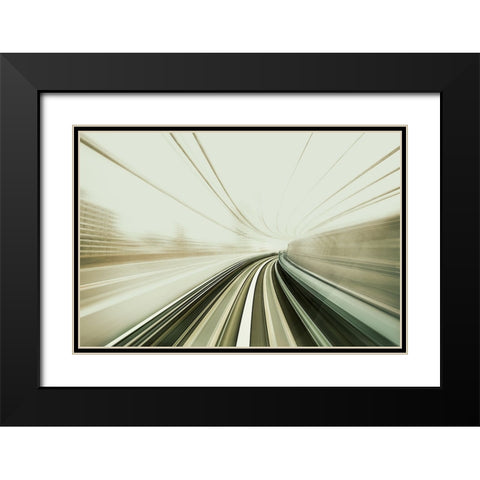 Untitled Black Modern Wood Framed Art Print with Double Matting by Eichelberg, Amnon