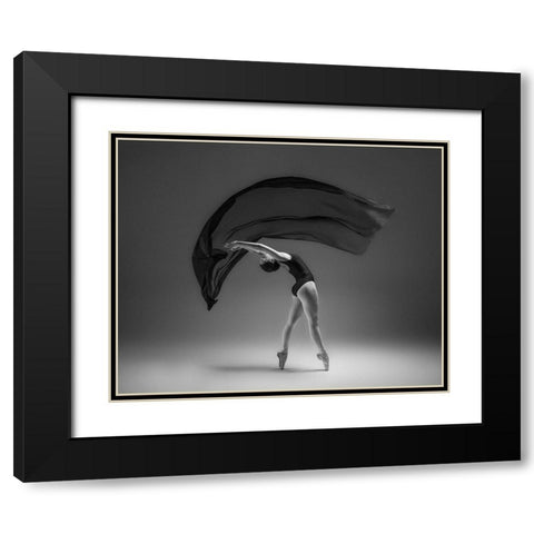 Untitled Black Modern Wood Framed Art Print with Double Matting by Li, Rob