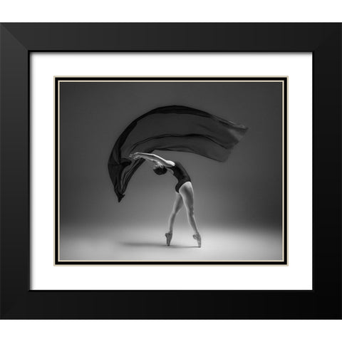 Untitled Black Modern Wood Framed Art Print with Double Matting by Li, Rob