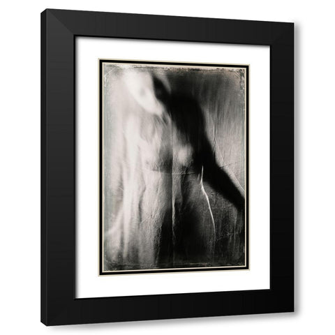 Untitled Black Modern Wood Framed Art Print with Double Matting by Bousca, Bogdan