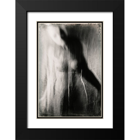 Untitled Black Modern Wood Framed Art Print with Double Matting by Bousca, Bogdan