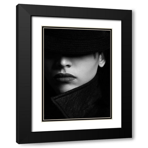 Paniz Black Modern Wood Framed Art Print with Double Matting by Khosroshahi, Hamed