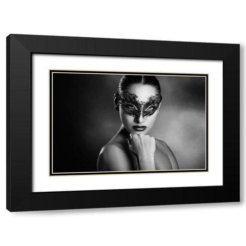 Unknown Black Modern Wood Framed Art Print with Double Matting by Tambe, Peppe