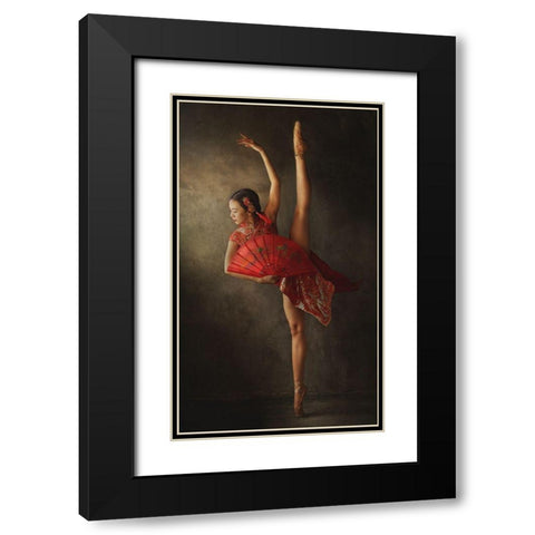 Vertical Limit Black Modern Wood Framed Art Print with Double Matting by Kisworo, Sebastian
