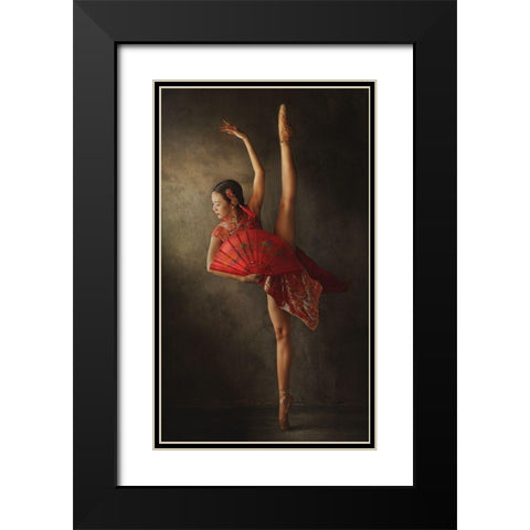Vertical Limit Black Modern Wood Framed Art Print with Double Matting by Kisworo, Sebastian