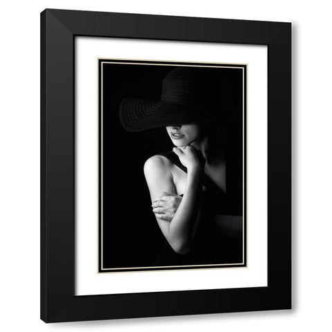 Untitled Black Modern Wood Framed Art Print with Double Matting by Kostadinov, Bobby