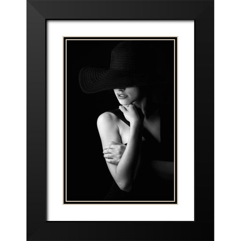 Untitled Black Modern Wood Framed Art Print with Double Matting by Kostadinov, Bobby