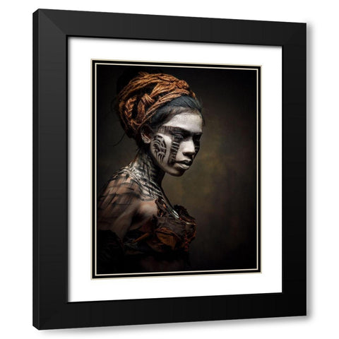 From Another Time Black Modern Wood Framed Art Print with Double Matting by Siegart