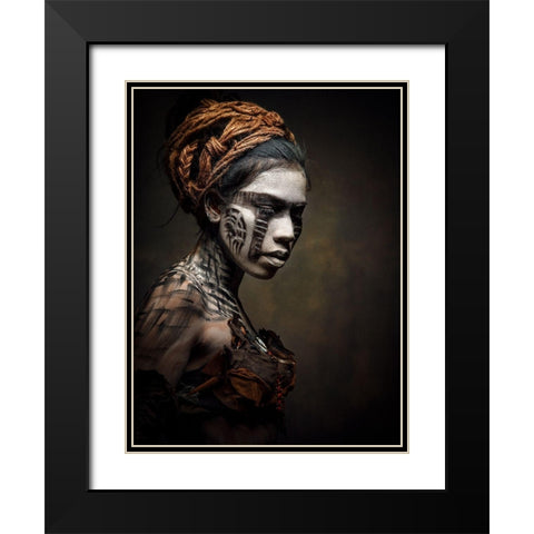 From Another Time Black Modern Wood Framed Art Print with Double Matting by Siegart