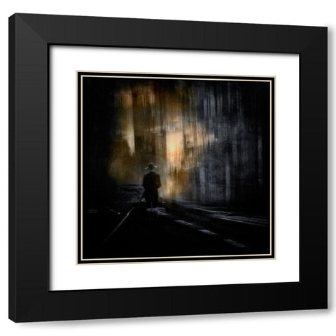 Hope Black Modern Wood Framed Art Print with Double Matting by Pansky, Rachel
