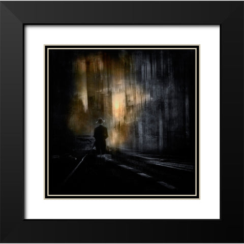 Hope Black Modern Wood Framed Art Print with Double Matting by Pansky, Rachel