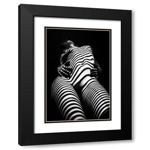 Untitled Black Modern Wood Framed Art Print with Double Matting by Faletkin, Mikhail