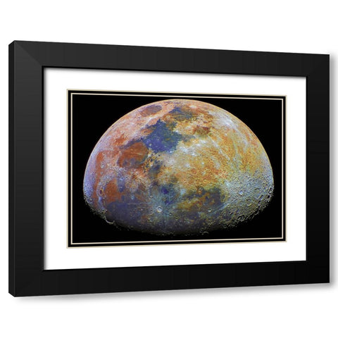 Mineral Moon Black Modern Wood Framed Art Print with Double Matting by Ghizzi Panizza, Alberto