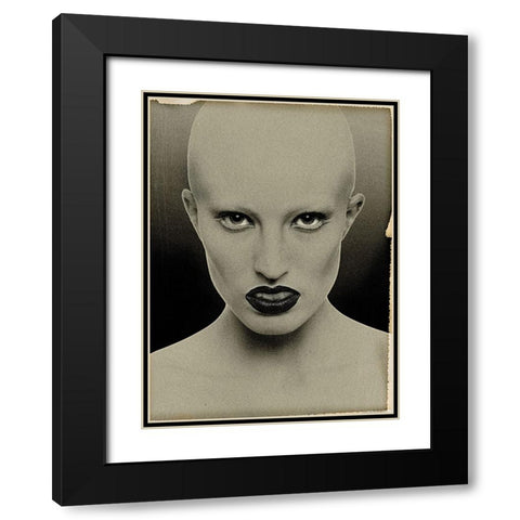 Pelata Black Modern Wood Framed Art Print with Double Matting by Affolti, Giordano