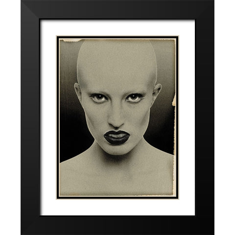 Pelata Black Modern Wood Framed Art Print with Double Matting by Affolti, Giordano