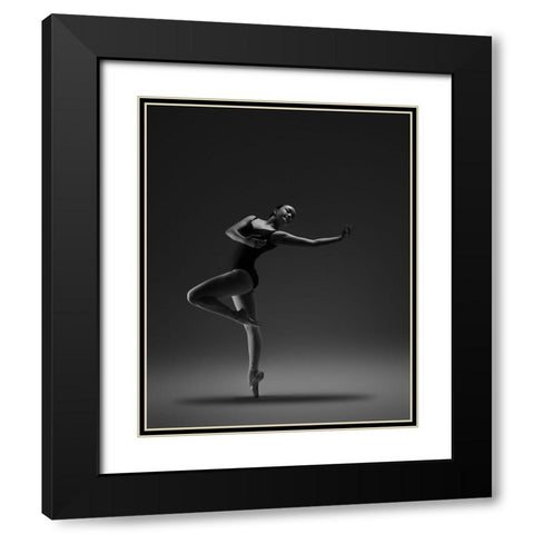 Untitled Black Modern Wood Framed Art Print with Double Matting by Li, Rob