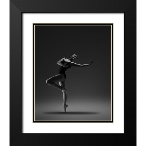 Untitled Black Modern Wood Framed Art Print with Double Matting by Li, Rob