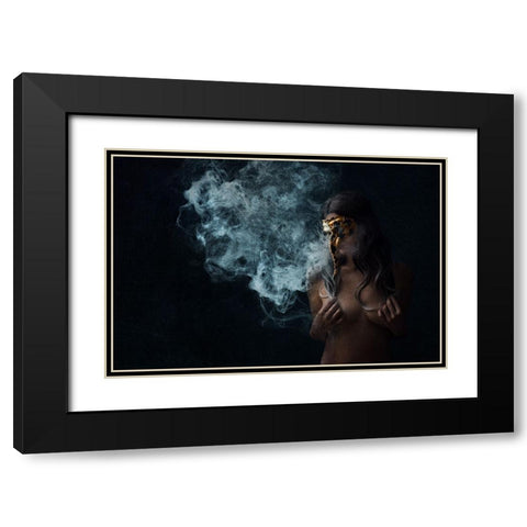 Carnivale Series 10 Black Modern Wood Framed Art Print with Double Matting by Benvenuti, Laura