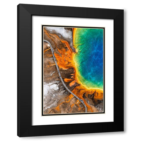Summer Stroll Black Modern Wood Framed Art Print with Double Matting by Macua, Gerald