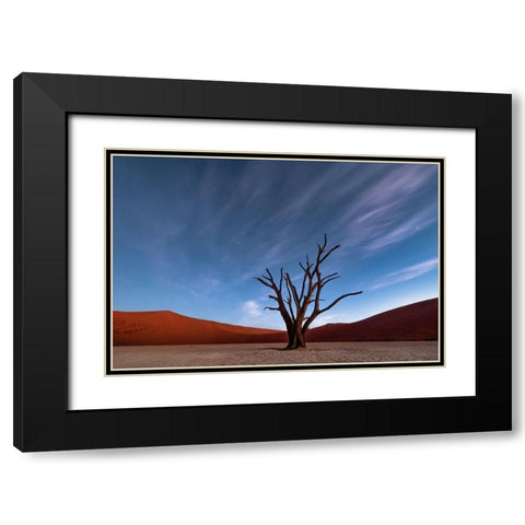 Deadvlei At Dusk Black Modern Wood Framed Art Print with Double Matting by Ruoppolo, Luigi