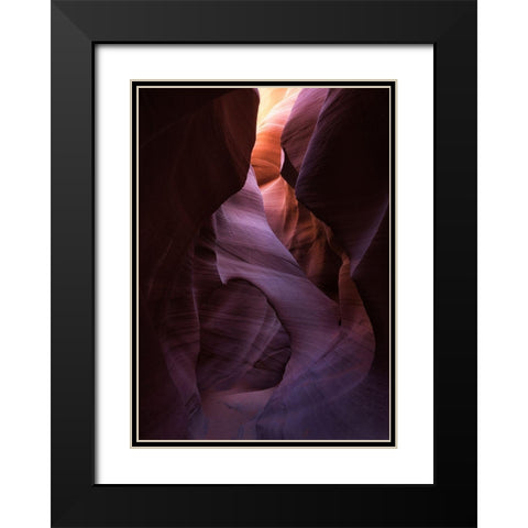 Textures And Tones Black Modern Wood Framed Art Print with Double Matting by Macua, Gerald