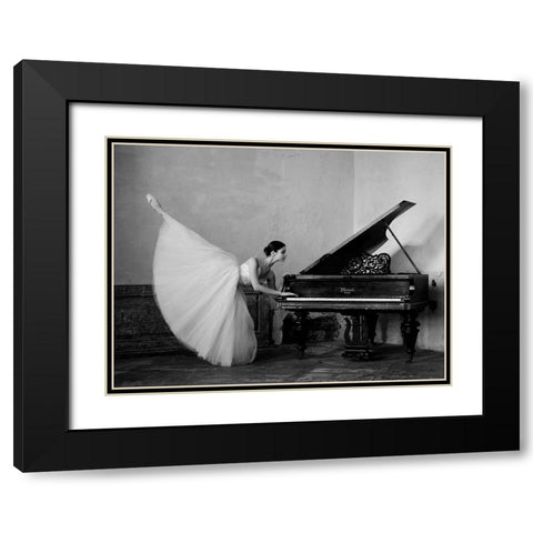 I Will Dance For You Black Modern Wood Framed Art Print with Double Matting by Kapsha, Eduards