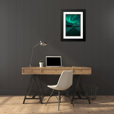 La Dama De La Carretera Black Modern Wood Framed Art Print with Double Matting by Gonzalez, Carlos