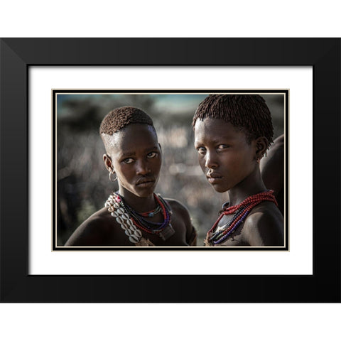 The Look Black Modern Wood Framed Art Print with Double Matting by Wride, Linda