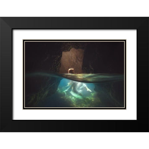 Atlantis Fairy Tale (Part 4) Black Modern Wood Framed Art Print with Double Matting by Lazzarotti, Paolo