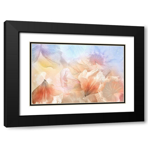 Ethereal Flowers Black Modern Wood Framed Art Print with Double Matting by Shumilova, Ludmila