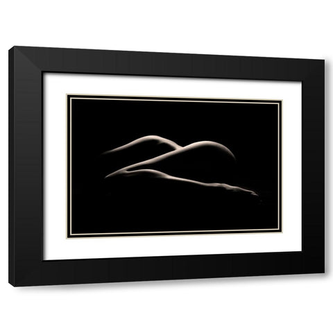 Bodyscape : I See Z Black Modern Wood Framed Art Print with Double Matting by Sungkono, Heru