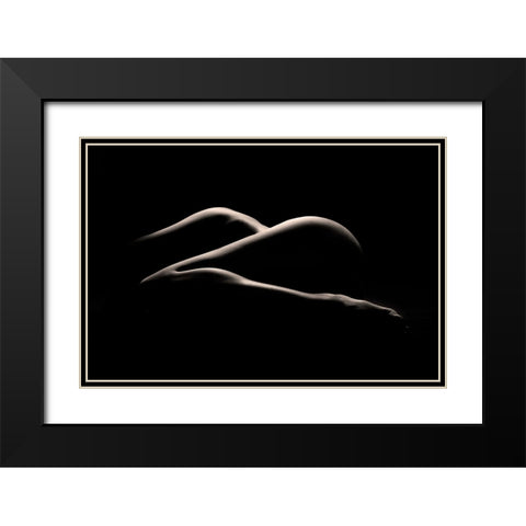 Bodyscape : I See Z Black Modern Wood Framed Art Print with Double Matting by Sungkono, Heru