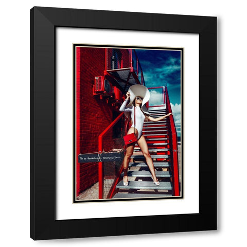 Rednwhite Black Modern Wood Framed Art Print with Double Matting by Bolgov, Ruslan