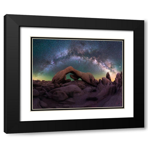 Archs Gallery Black Modern Wood Framed Art Print with Double Matting by Bandyopadhyay, Atanu